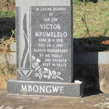 MBONGWE Victor Mpumelelo 1959-1990