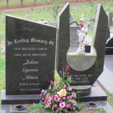 MBHELE Xolani Eyesman 1971-2004