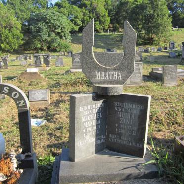 MBATHA Michael Mandla 1942-2007 &amp; Melta Zini 1940-2001