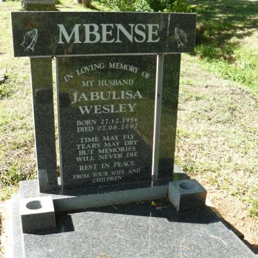 MBENSE Jabulisa Wesley 1956-2002