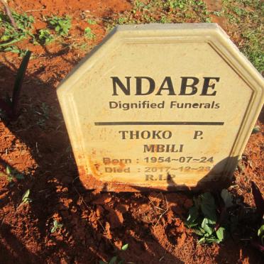 MBILI Thoko P. 1954-2017