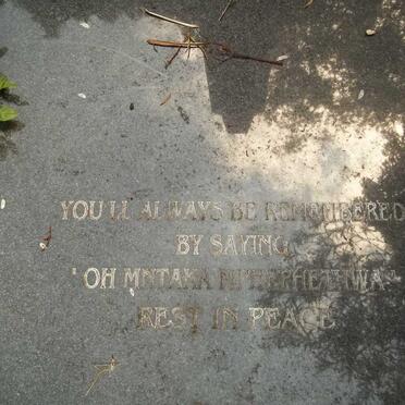 MDLULI David Nhlanhla 1968-2002 