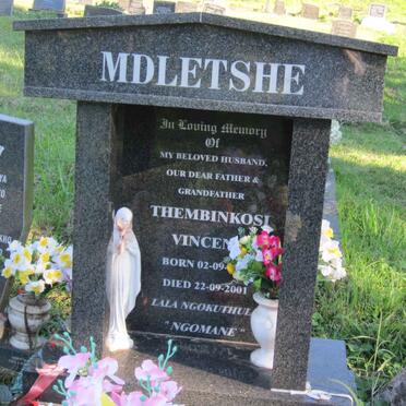 MDLETSHE Thembinkosi Vincent 1941-2001