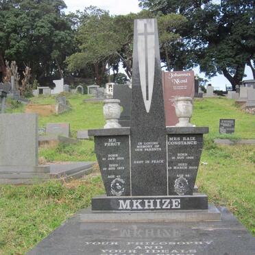 MKHIZE Percy 1928-1973 &amp; Raie Constance 1932-2000
