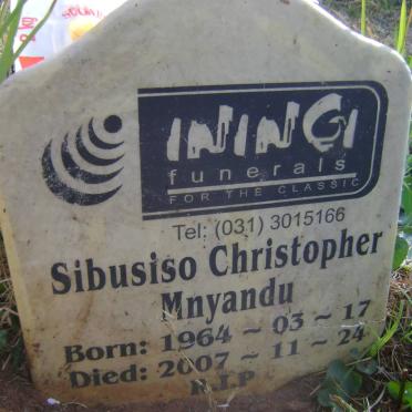 MNYANDU Sibusiso Christopher 1964-2007