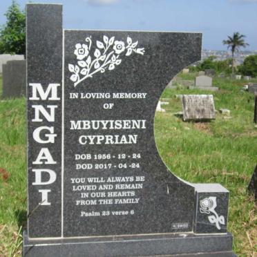 MNGADI Mbuyiseni Cyprian 1956-2017