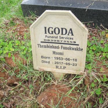 MSOMI Thembinkosi Funokwakhe 1953-2017