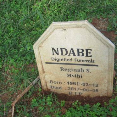 MSIBI Reginah S. 1961-2017