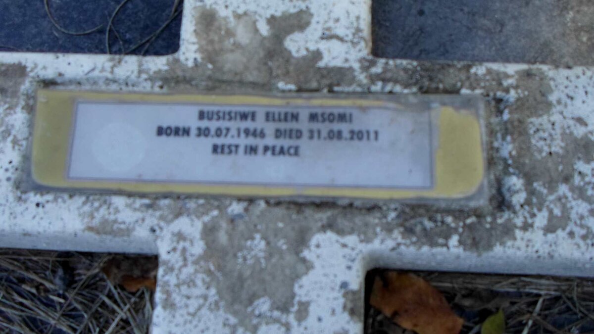 MSOMI Ellen Busiswe Mandlela 1946-2011