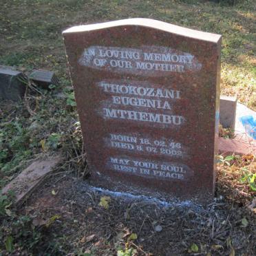 MTHEMBU Thokozani Eugenia 1946-2002