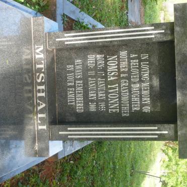 MTSHALI Nomsa Yvonne 1955-2008