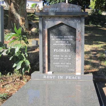 MTAMBO Florah nee MASANGO 1931-1995