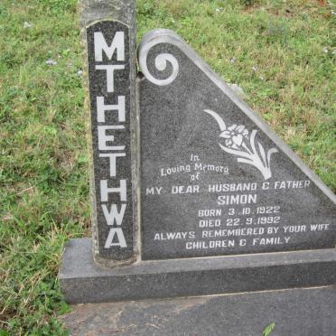 MTHETHWA Simon 1922-1992
