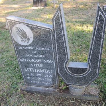 MTHEMBU Mntukafunwa Vitus 1935-2001