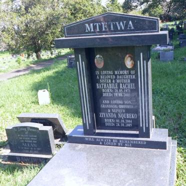 MTETWA Bathabile Rachel 1971-2005 :: MTETWA Ziyanda Nqubeko 2004-2005