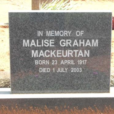 MACKEURTAN Malise Graham 1917-2003