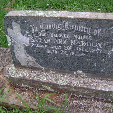 MADDOX Sarah Ann -1947
