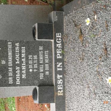 MAHLAMBI Dolly Louisa 1929-1996