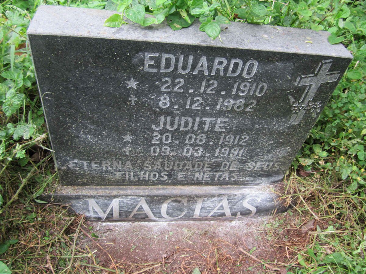 MACIAS Eduardo 1910-1982 &amp; Judite 1912-1991