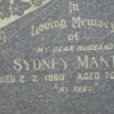 MANTON Sydney -1960