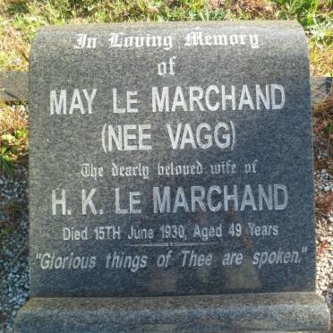 MARCHAND May, Le nee VAGG -1930