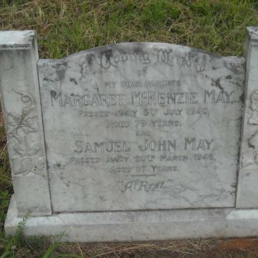 MAY Samuel John -1946 &amp; Margaret McKENZIE -1940