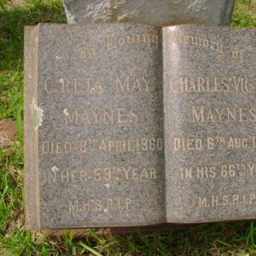 MAYNES Charles Victor -1965 &amp; Greta May 1960