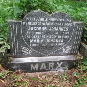MARX Jacobus Johannes 1907-1983 &amp; Maria Johanna 1907-1985