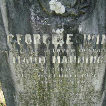 MANNING George Edwin -1921