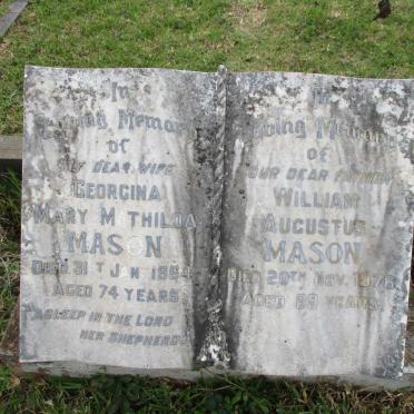 MASON William Augustus -1976 &amp; Georgina Mary Mathilda -1964