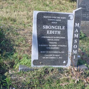 MAMSOMI Sbongile Edith 1941-2012