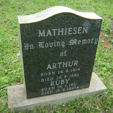 MATHIESEN Arthur 1914-1982 &amp; Ruby 1921-1995