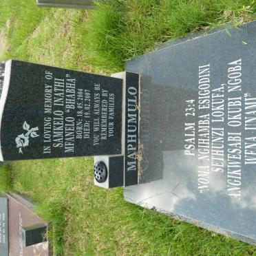 MAPHUMULO Samkelo Inathi Mfanelo 2004-2007