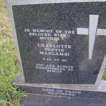 MAHLAMBI Charlotte Poppie -1995