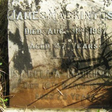 MACINTOSH James -1937 &amp; Isabella -1970