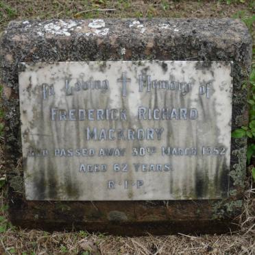 MACKRORY Frederick Richard -1952