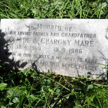 MARE Paul J. -1943 &amp; Frances Kathleen Alice -1958 :: MARE Claude de Chargny 1909-1986 :: MARE Hilda -1979