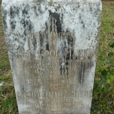 MARTIN John Cook -1926 &amp; Caroline Elizabeth -1948 :: MARTIN John Douglas -1959 :: LITTLE Barbara -1975