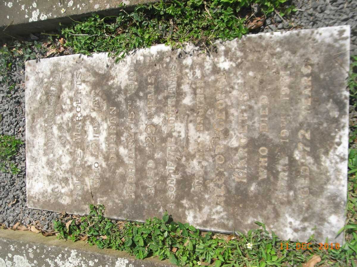 MARGETTS David Charles 1966-1994 :: MARGETTS Horace -1910 :: MARGETTS Hector George -1951