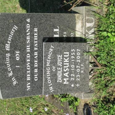 MASUKU ? 1951-2002 &amp; Zandile Joyce 1955-2007