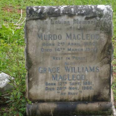 MACLEOD Murdo 1880-1937 &amp; Grace Williams 1881-1960