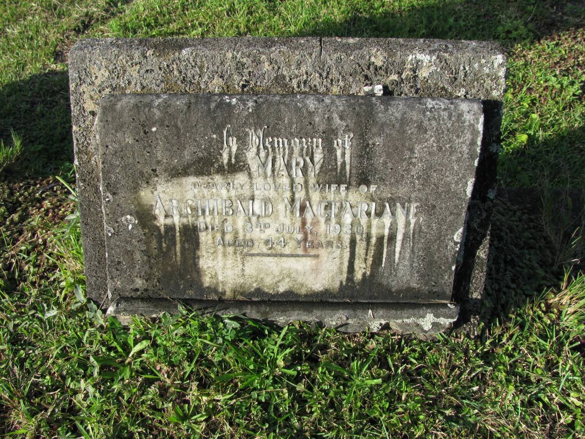 MACFARLANE Mary -1930