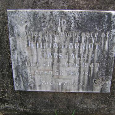 MARSHALL Jemima Harriot -1940