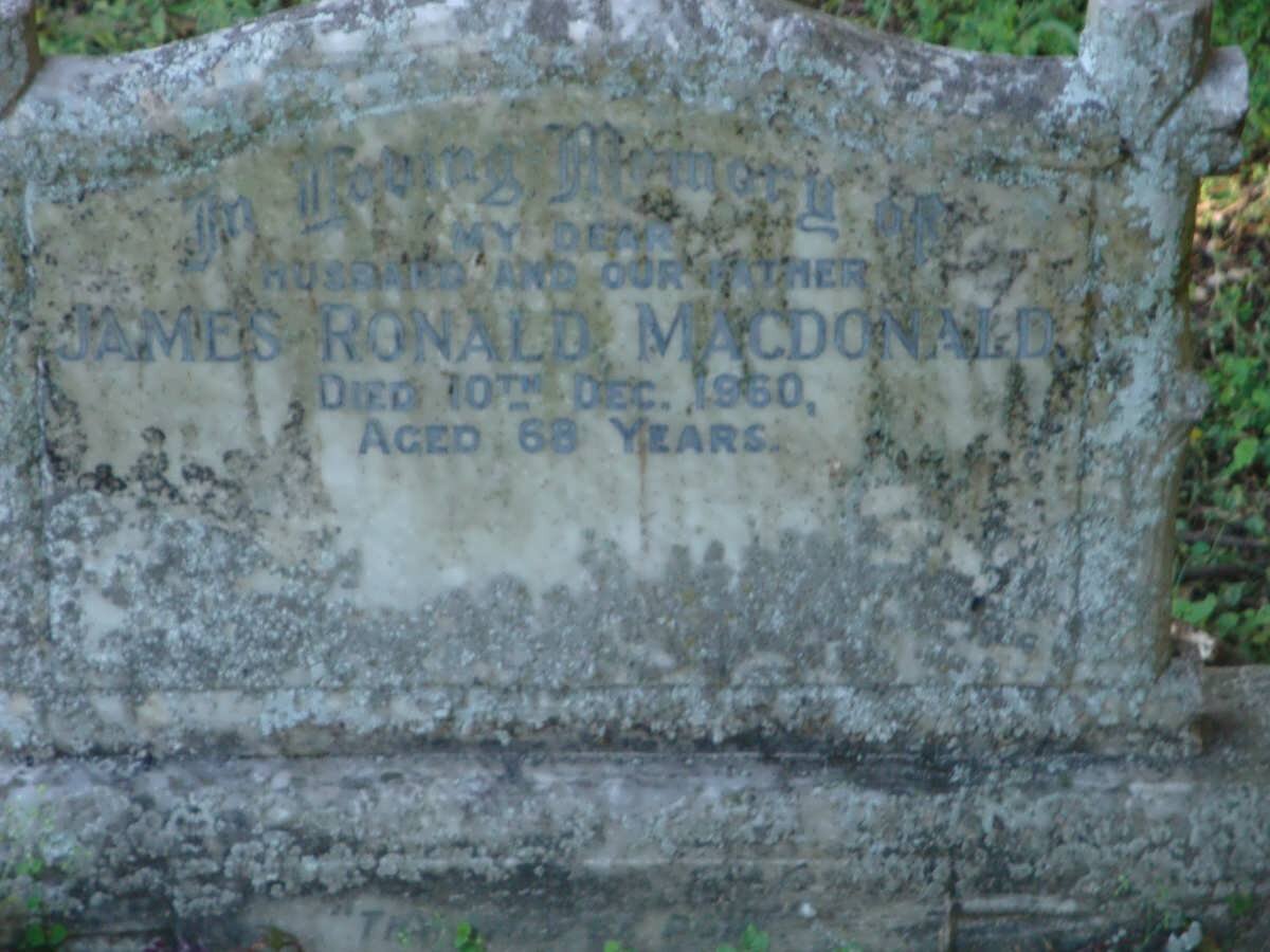 MACDONALD James Ronald -1960