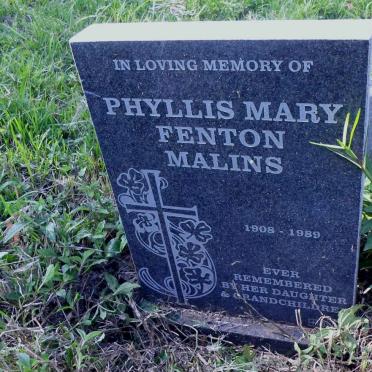 MALINS Phyllis Mary Fenton 1908-1989