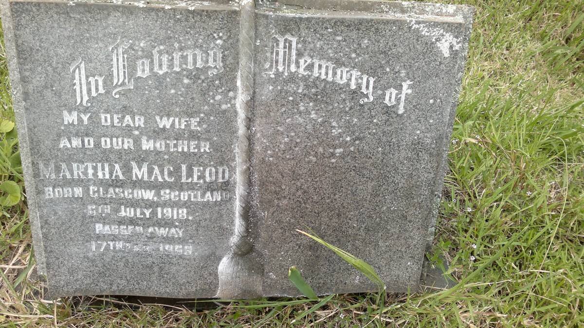 MACLEOD Martha 1918-1953