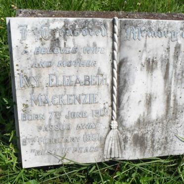 MACKENZIE Ivy Elizabeth 1909-1951