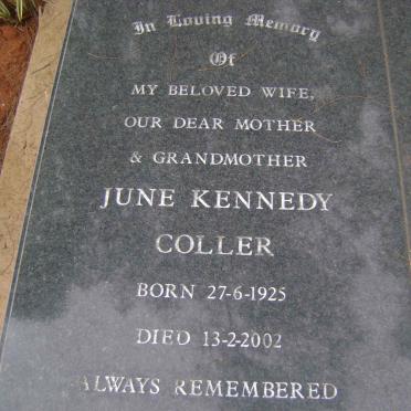 COLLER June Kennedy 1925-2002