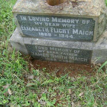 MAICH James Smith 1868-1961 &amp; Elizabeth Flight 1868-1944
