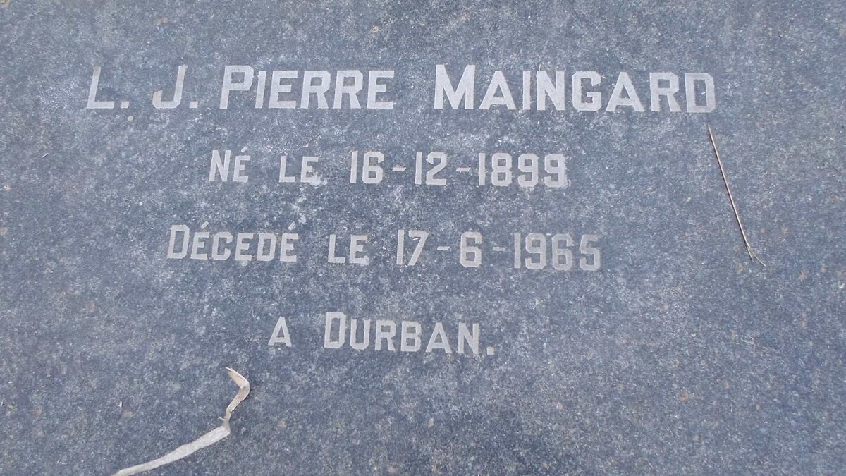 MAINGARD L.J. Pierre 1899-1965